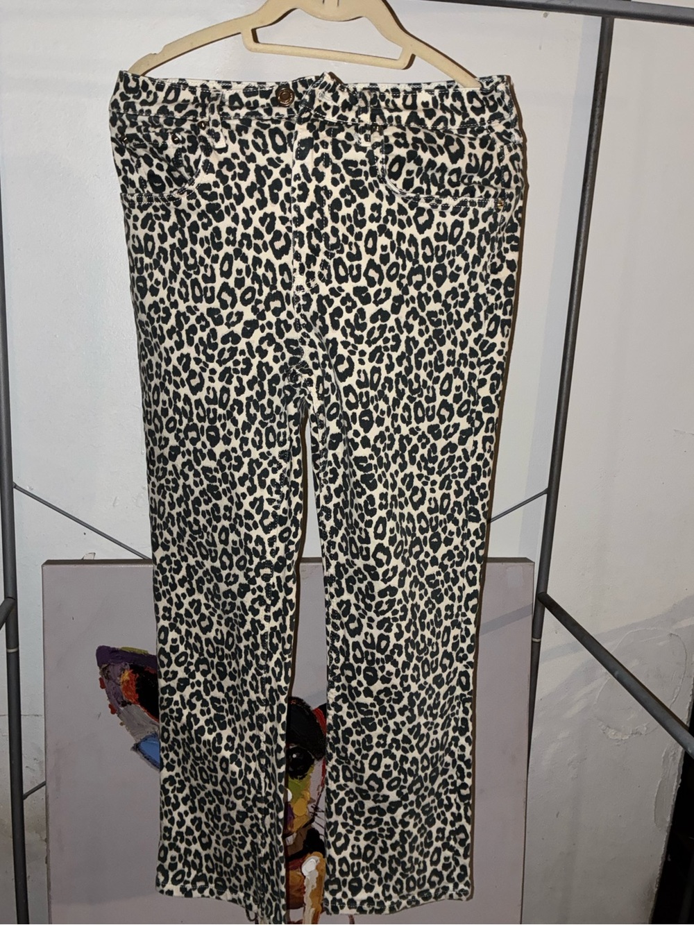 Zara leopard pants